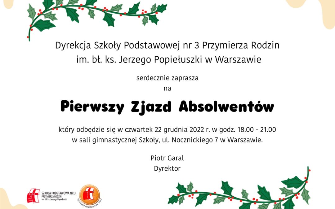 Zaproszenie – Zjazd Absolwentów